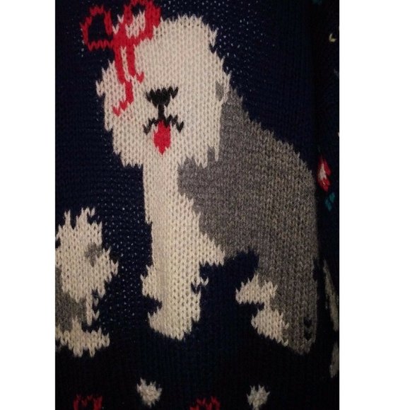 Woolrich Woman Navy Blue Sweater Sheep Dog - Picture 7 of 7